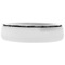 White Glass Round Soap Dish in Thermoplastic Resins
